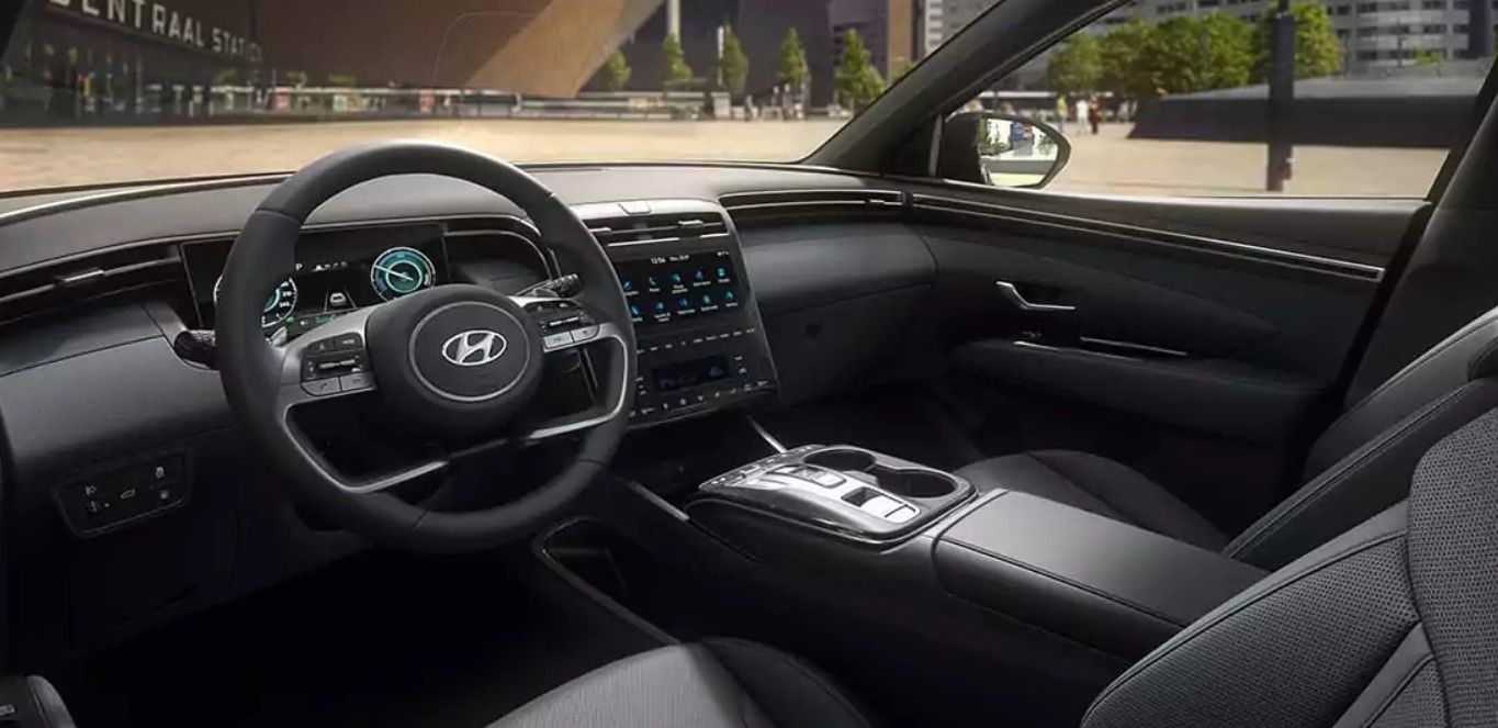 interior tucson híbrido