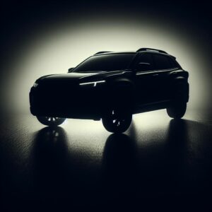 silueta de carro suv