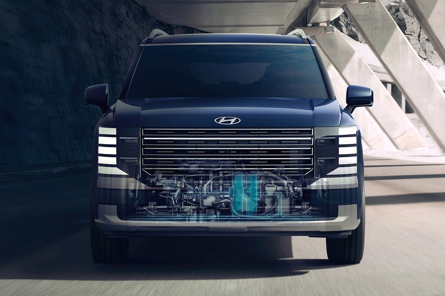 motor hibrido - Destacado Palisade Hybrid