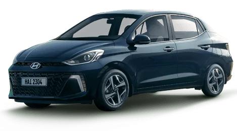 Vista lateral del nuevo Grand i10 Sedan, destacando su dise&ntilde;o compacto